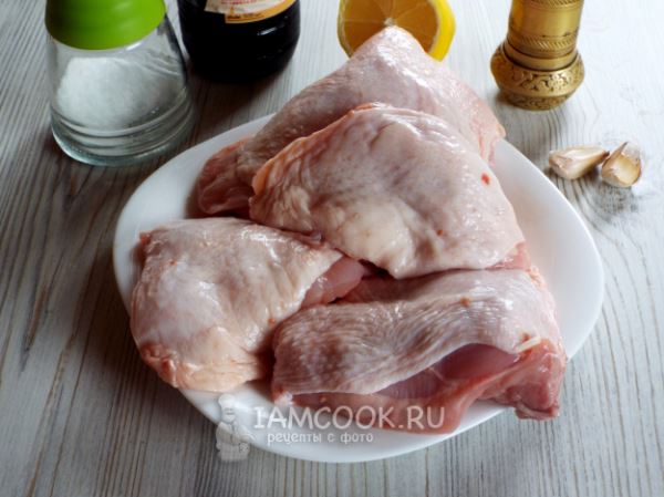 Курица в соевом соусе на мангале