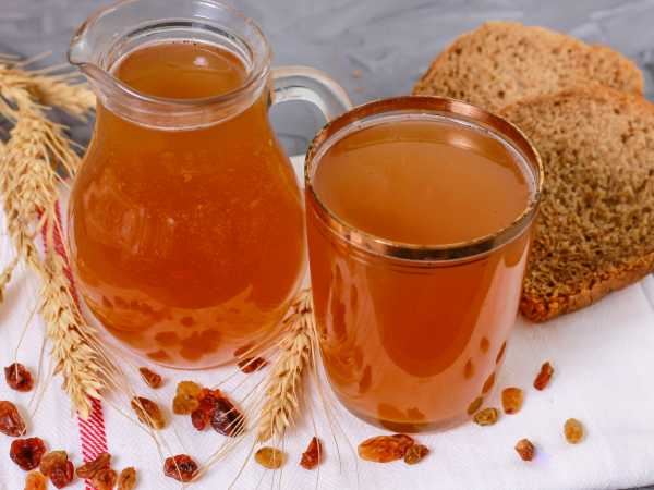 Квас из березового сока с медом