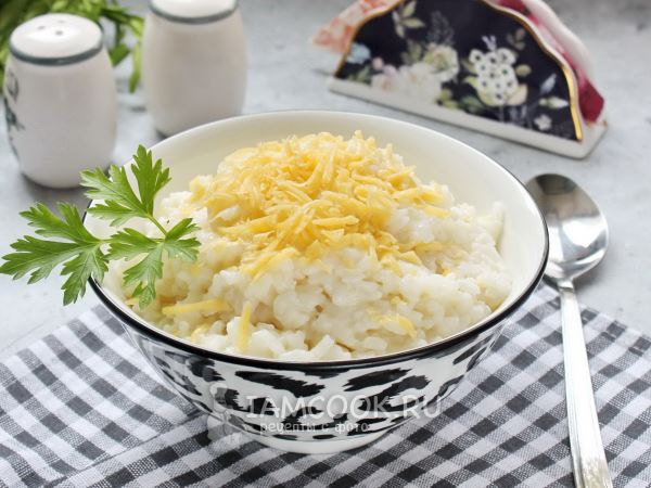 Рисовая каша с сыром